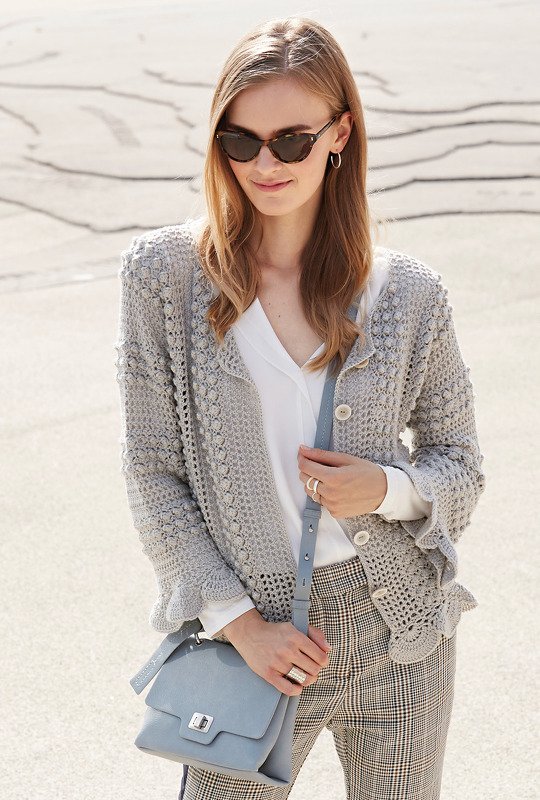 Häkelanleitung: Romantische Kaschmir-Jacke mit Popcornmaschen - Bild 2