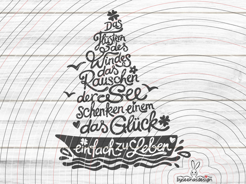 Glückssegler Plotterdatei SVG DXF