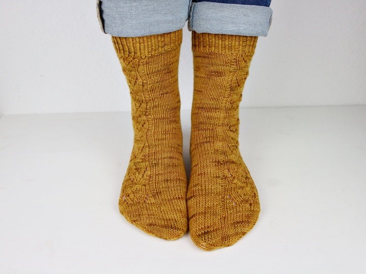 Strickanleitung Socken "Die Gelben"