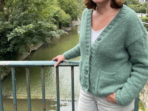 Strickjacke RYA Strickanleitung Damen Cardigan