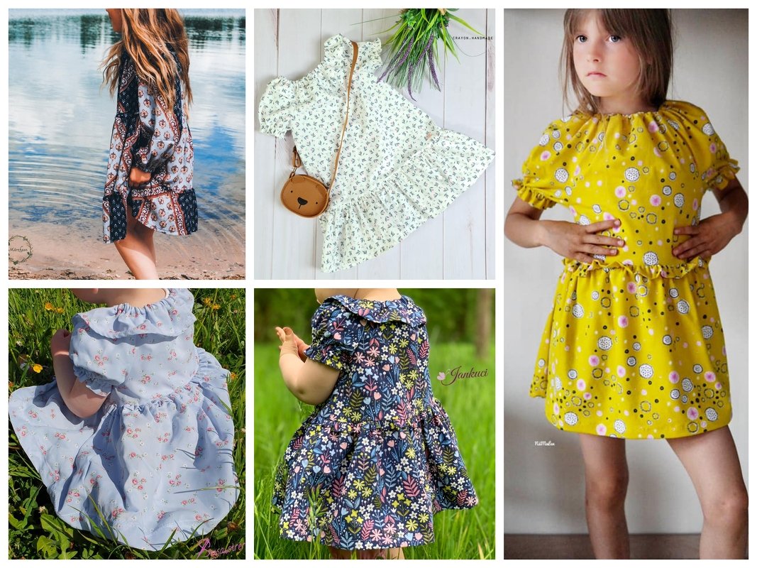 Raglankleid kleine Sommerdame Schnittmuster mit Beamerdatei - Bild 11