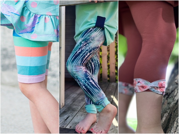 Leggings Mädel Legs Schnittmuster mit Beamerdatei