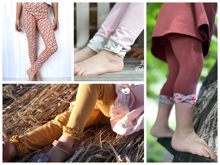 Leggings Mädel Legs Schnittmuster mit Beamerdatei
