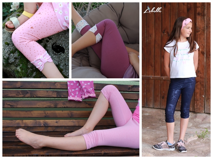 Leggings Mädel Legs Schnittmuster mit Beamerdatei