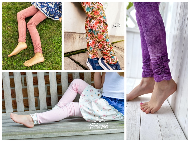Leggings Mädel Legs Schnittmuster mit Beamerdatei