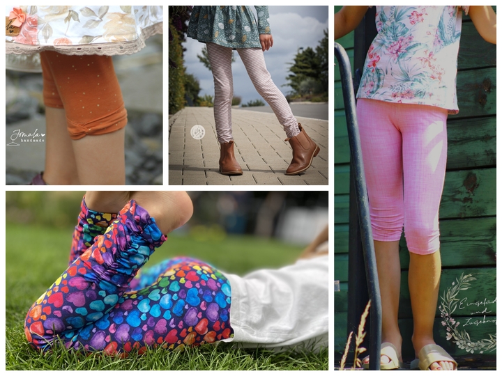 Leggings Mädel Legs Schnittmuster mit Beamerdatei