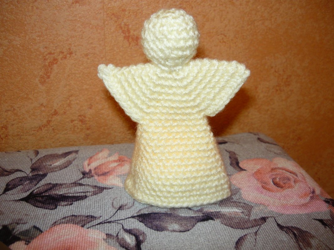 Häkelanleitungen Schutzengel Teelichthalter + Weihnachtsbaumanhänger - Bild 6