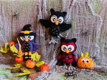 Eulen-Set Halloween Special Häkelanleitung Amigurumi