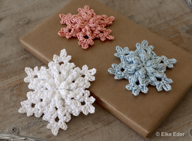 Sparset Schneeflocken "Neve" und "Jule" - Winterdeko, Tischdeko