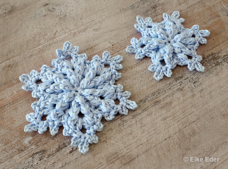 Sparset Schneeflocken "Neve" und "Jule" - Winterdeko, Tischdeko