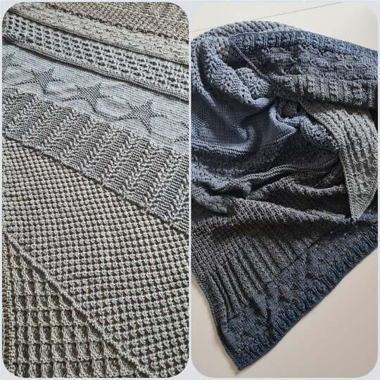 Twinkle STAR  - ein Stricktuch KAL