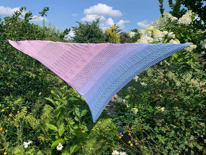 Twinkle STAR  - ein Stricktuch KAL