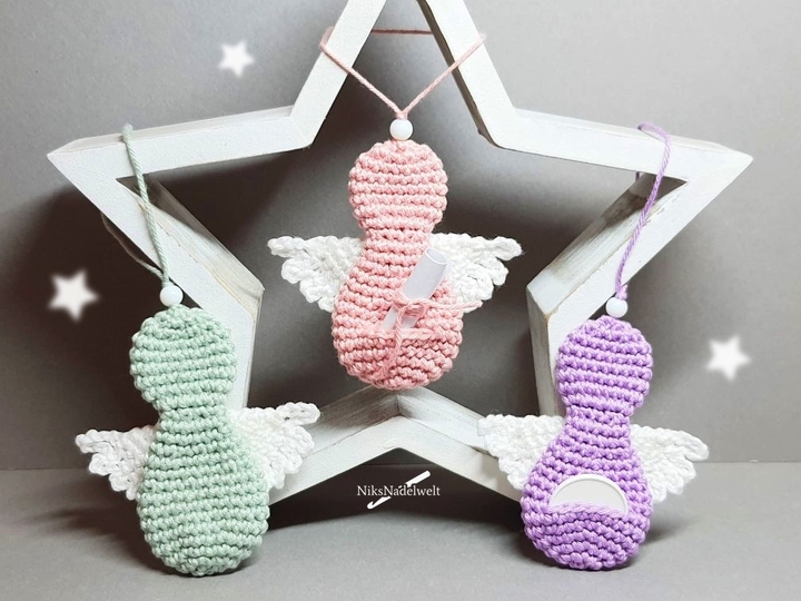 Häkelanleitung - Engel Anhänger - vielseitig