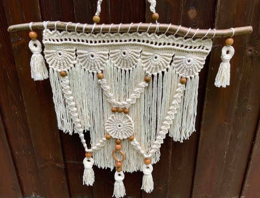 gehäkelte Makrame-IMITATION  „AVALONIA“ - Bild 2