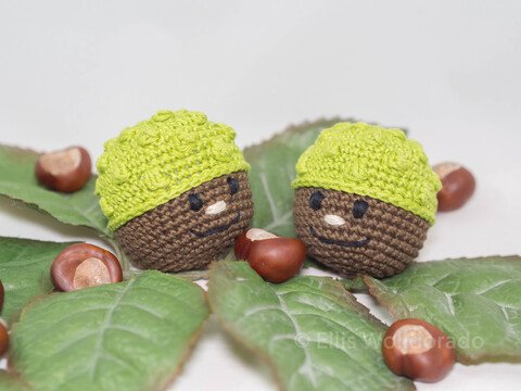 Deko - Kastanien, Häkelanleitung