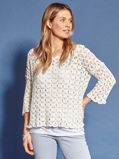 Häkelanleitung: Erfrischender Sommerlook mit Häkelpulli und passendem Hut