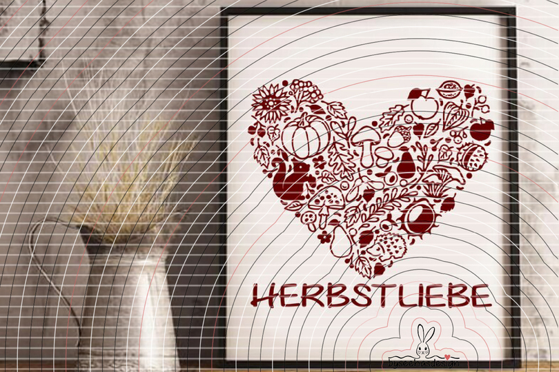 Herbst Herz Plotterdatei SVG DXF