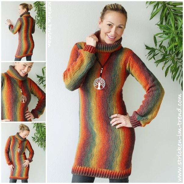 Häkelanleitung für Rollkragenpulli | Häkelpullover DIAMANT #2 - Bild 2