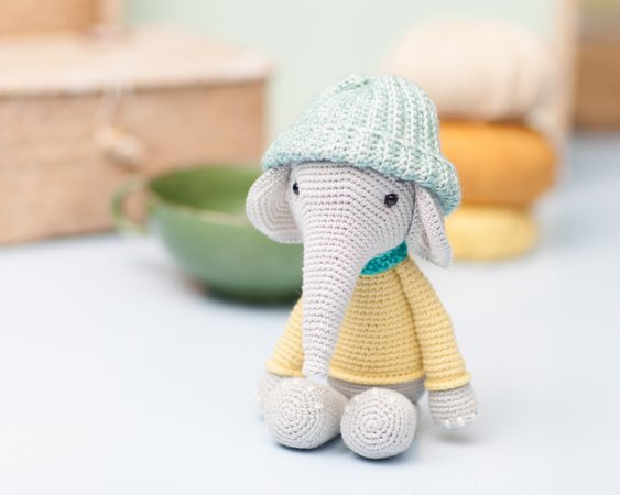 Elephant amigurumi pattern,  Elephant crochet pattern, PDF