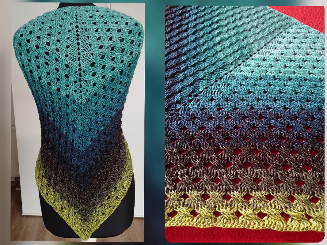 Tuch Valerie häkeln Dreieckstuch