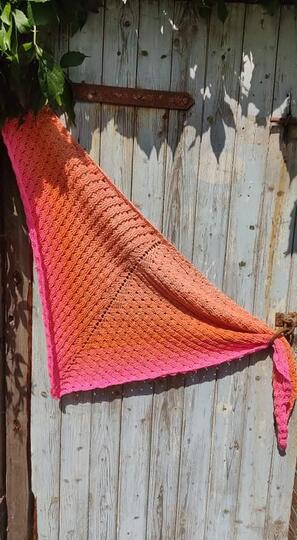 Tuch Valerie häkeln Dreieckstuch