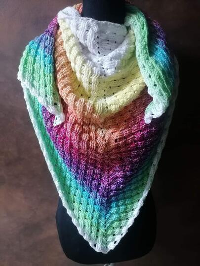 Tuch Valerie häkeln Dreieckstuch