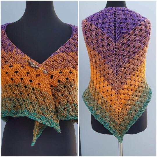 Tuch Valerie häkeln Dreieckstuch