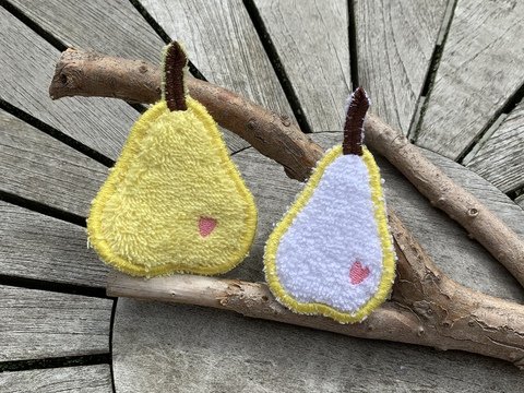 Abschminkpad Birne Stickdatei ITH 10x10 cm