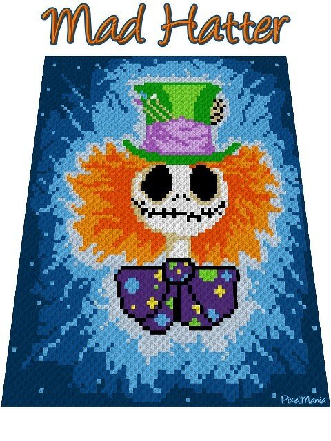 MAD HATTER - pattern for c2c crochet blanket - Image 4