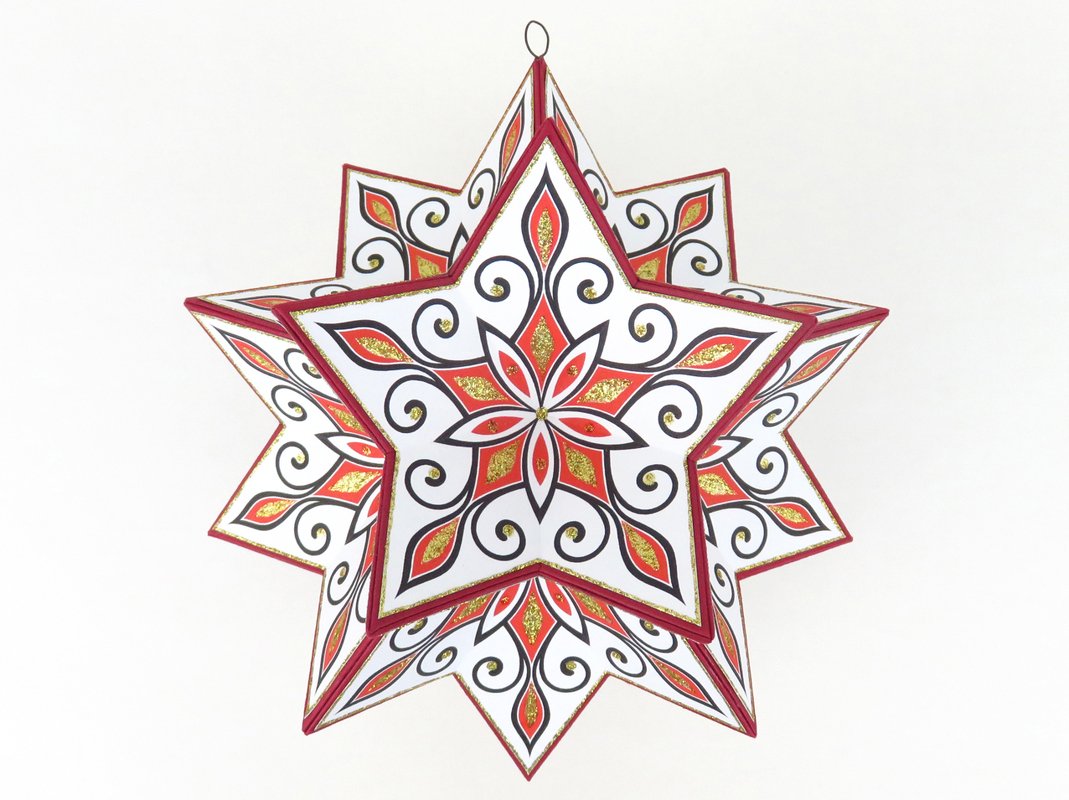 Weihnachtsdeko – Stern – Bastelanleitung und Vorlagen - Bild 8