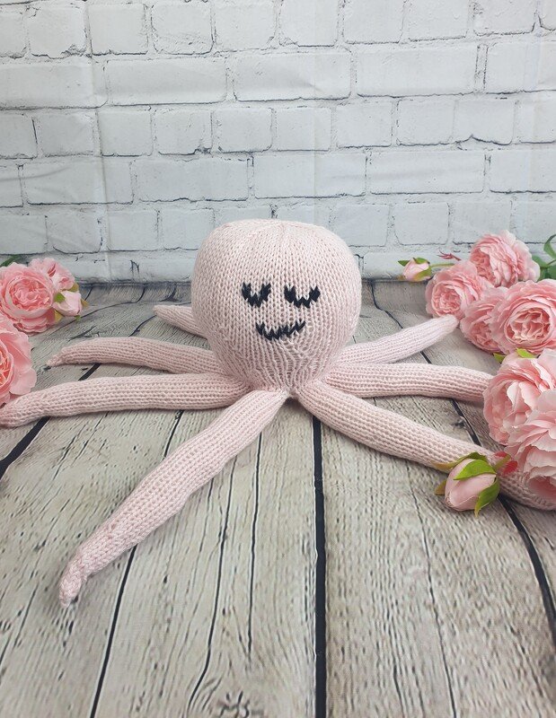Pattern Oggy the Octopus stuffed animal - Image 3