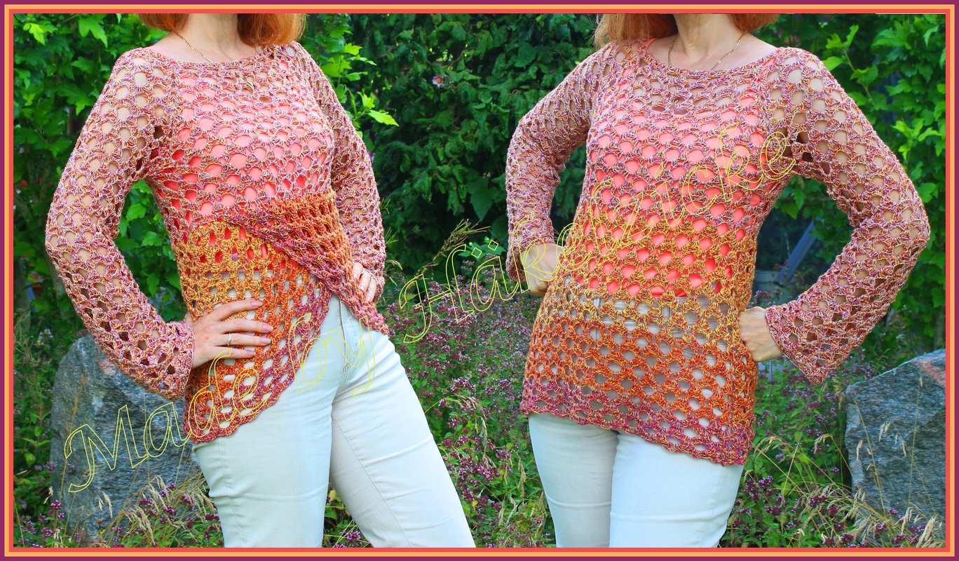 Häkelpulli in Wickeloptik "Barbri Stesi" S-XXL