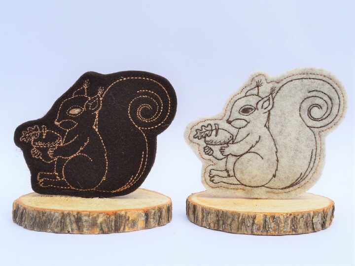 ITH Stickdatei Eichhörnchen in 3 Größen