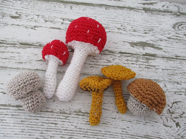 Häkelanleitung Pilze