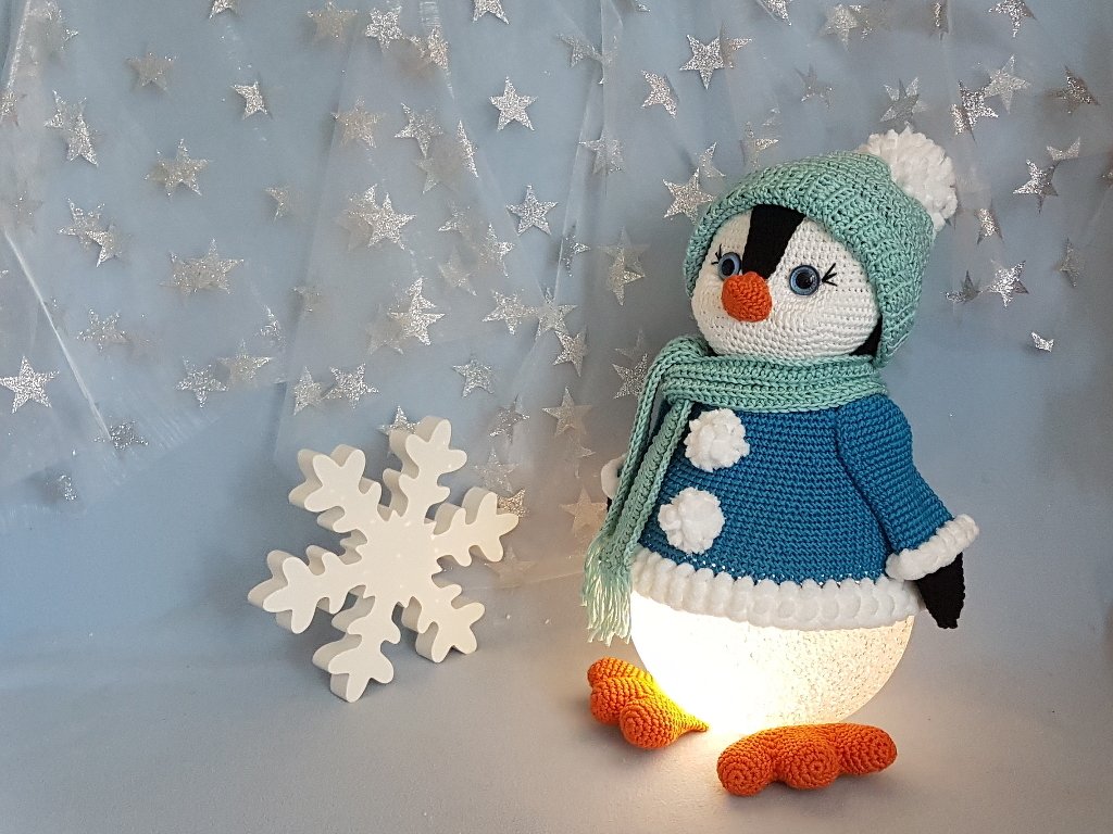 Winterlampe "Pinguin Pino"