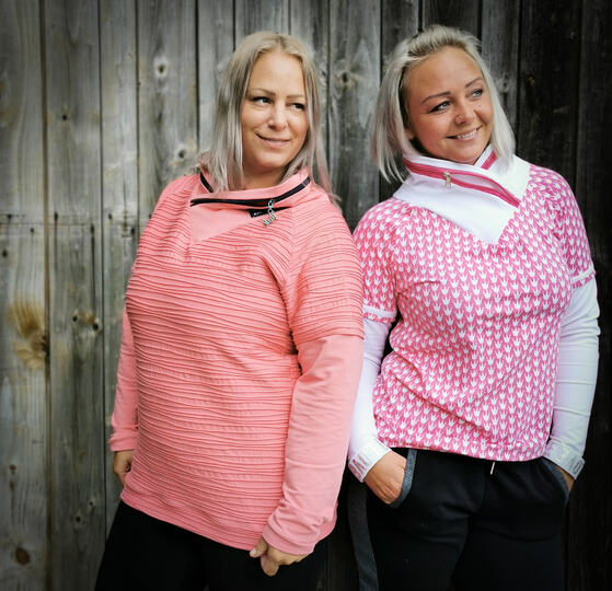 Schnittmuster Pullover Lou – PDF-Größen 34-50 | Anpassbarer Lagen-Look |