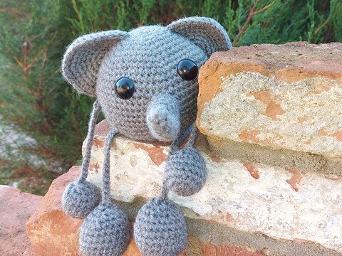 Anleitung Elefant Ela aus der kugelrunden Bande