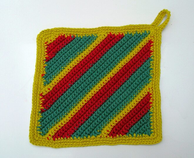 Häkelanleitung Topflappen "Krake"