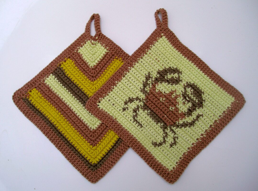 Häkelanleitung Topflappen "Krebs 2"