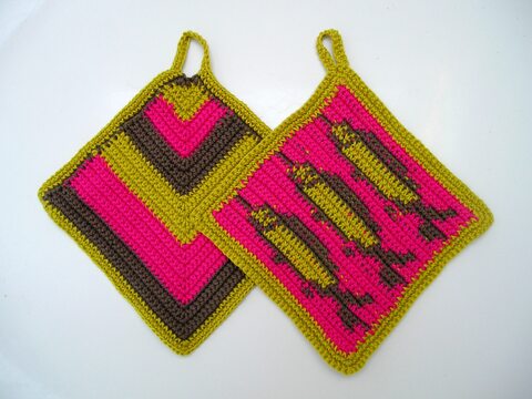 Häkelanleitung Topflappen "Stockfisch"