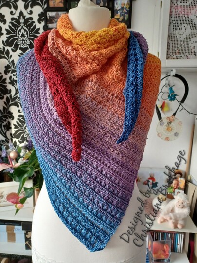 Anleitung Tuch "Xenja"