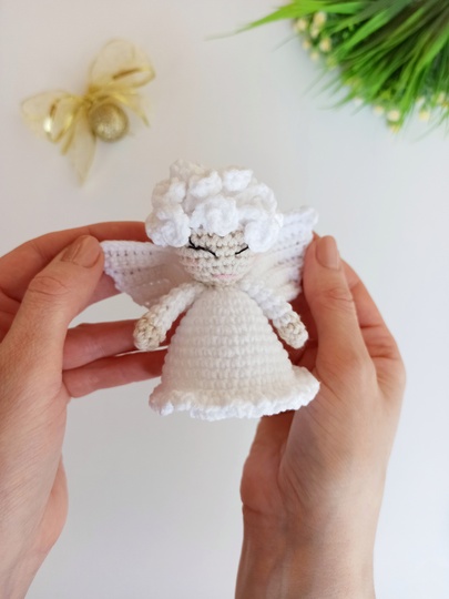 Christmas angel ornament Crochet pattern