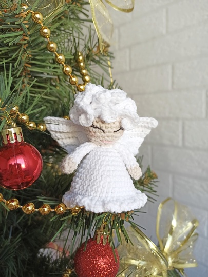 Christmas angel ornament Crochet pattern