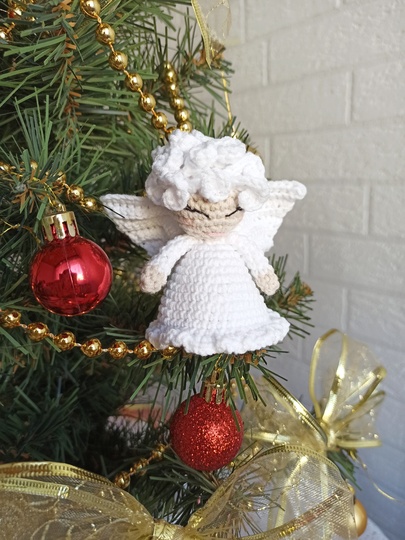 Christmas angel ornament Crochet pattern