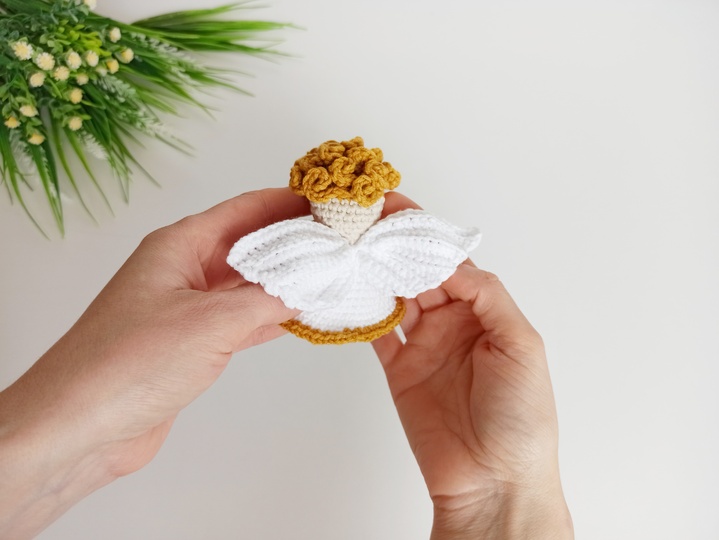 Christmas angel ornament Crochet pattern