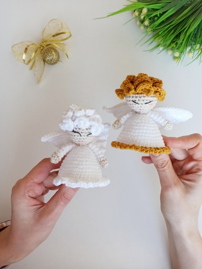 Christmas angel ornament Crochet pattern