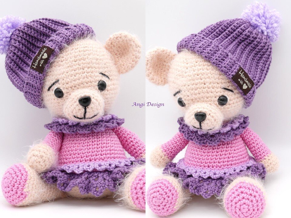 Bärenmädchen mit Häubchen