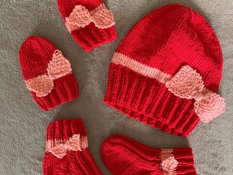 Anleitung Mirca Babyset stricken