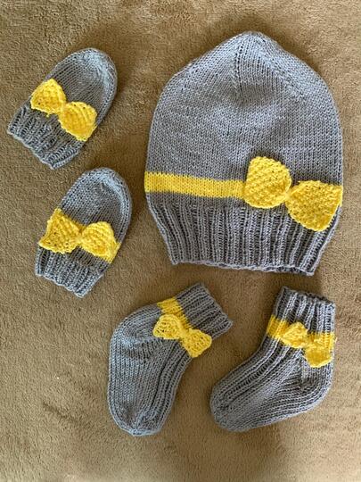 Anleitung Mirca Babyset stricken