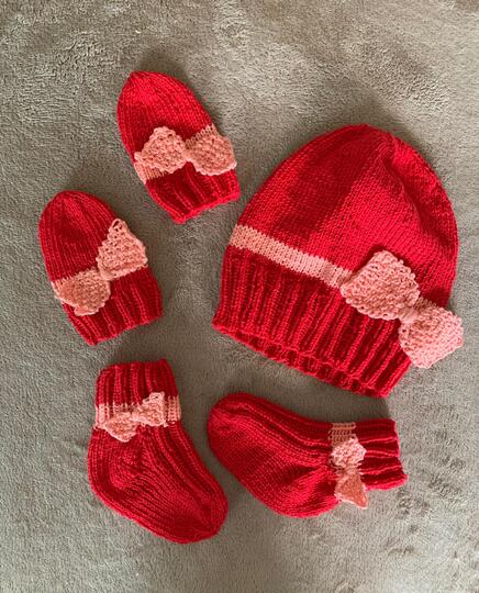 Anleitung Mirca Babyset stricken